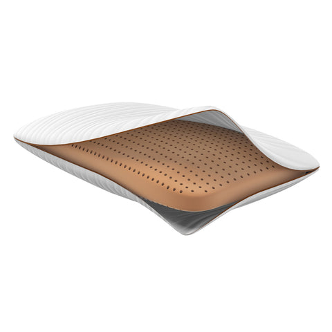 Oakestry  Copper and Gel Infused Ventilated Memory Foam Pillow Back Sleeper & Side Sleeper Pillow