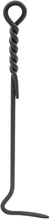 Oakestry Rope Handle Single, Mini Poker Fireplace Tool, 18-in, Black