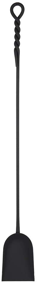 Oakestry Rope Handle Single, Long Shovel Fireplace Tool, Extra 36-in, Black