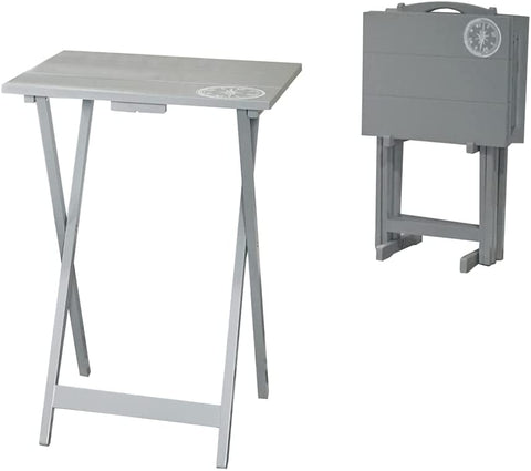 Oakestry Home Compass Tray Table Set