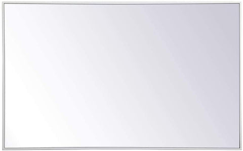Oakestry Metal Frame Rectangle Mirror 30 inch x 48 inch in White