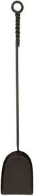 Oakestry Rope Handle Single Shovel Fireplace Tool, Standard 28-in, Black