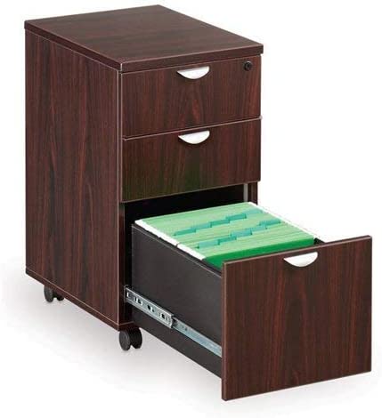 Boss Office Products Mobile Pedestal in Mocha