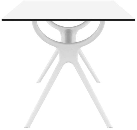 Oakestry Siesta Air 55&#34; Dining Table in White, Commercial Grade