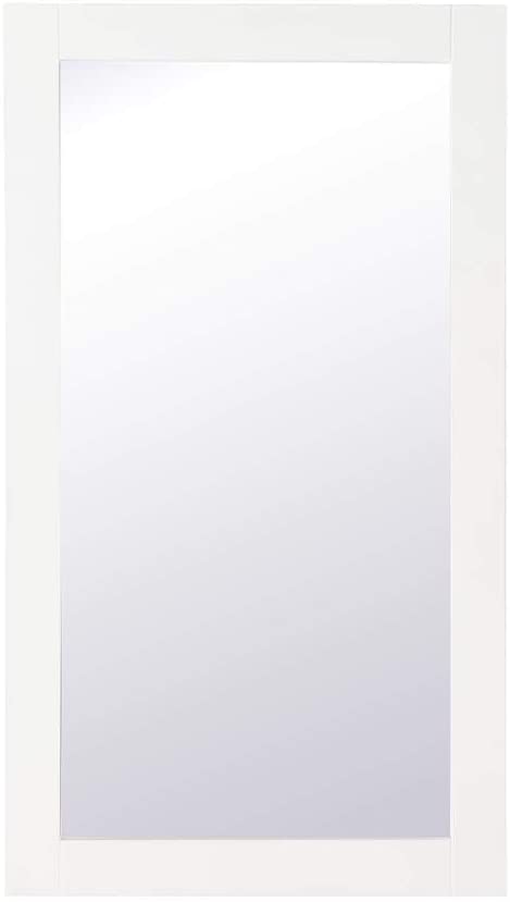 Oakestry Aqua Rectangle Vanity Mirror 18 inch in White