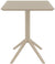 Oakestry Sky 24 inch Square Folding Table in Taupe Finish