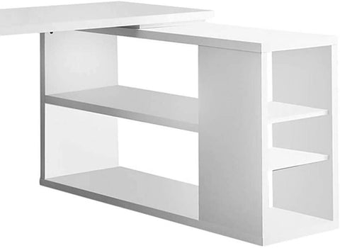 Oakestry Hollow-Core Left or Right Facing Corner Desk, White