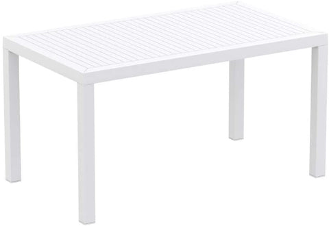 Oakestry Ares 55&#34; Resin Patio Dining Table in Black, Commercial Grade