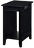 Oakestry Edison End Table with Charging Station, Black