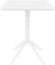 Oakestry Sky 24 inch Square Folding Table in White Finish