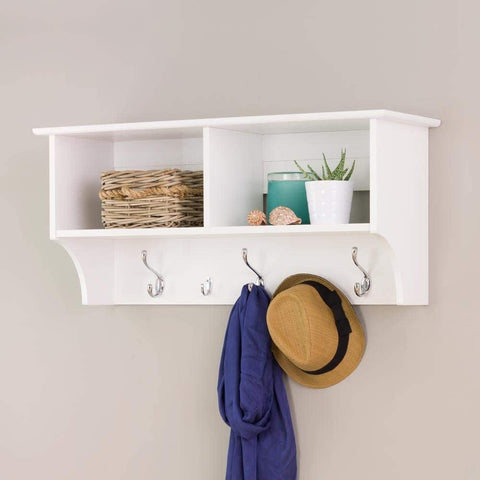 Oakestry Hanging Entryway Shelf, 36 inches, White