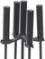 Oakestry Fireplace Tool Set, All Black