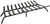 Oakestry Tapered Iron Fireplace Grate, 36-in x 14-in