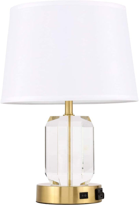 Elegant Decor Wendolyn 1 Light Brass Table Lamp