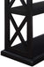 Oakestry Oxford Deluxe 3-Tier Console Table, Black