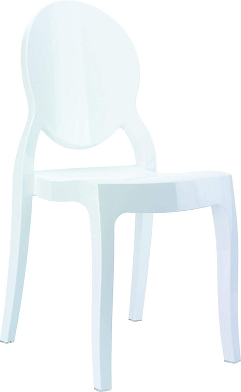 Oakestry Baby Elizabeth Kids Chair in Glossy White