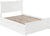 Oakestry Metro Platform Bed with Matching Foot Board and 2 Urban Bed Drawers, Full, White
