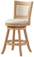 Oakestry Melrose Counter Stool, 24-Inch, 1-Pack, Driftwood Creme Wire-Brush and Ivory
