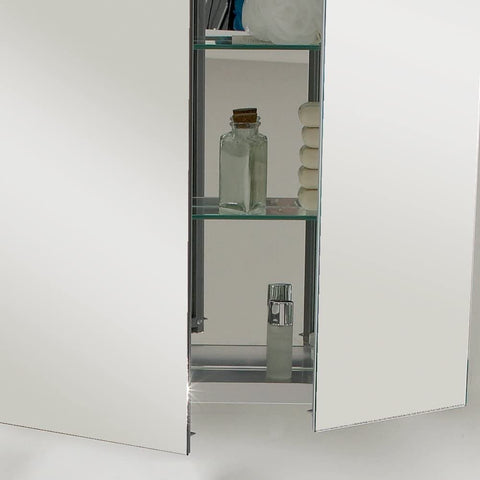 Oakestry 15&#34; Wide x 52&#34; Tall Bathroom Medicine Cabinet w/Mirrors
