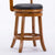 Oakestry Palmetto Counter Height Swivel Stool, 24-Inch, Fruitwood