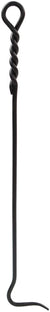 Oakestry Rope Handle Single Poker Fireplace Tool, Standard 28-in, Black