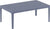 Oakestry Sky Patio Coffee Table in Dark Gray, Commercial Grade
