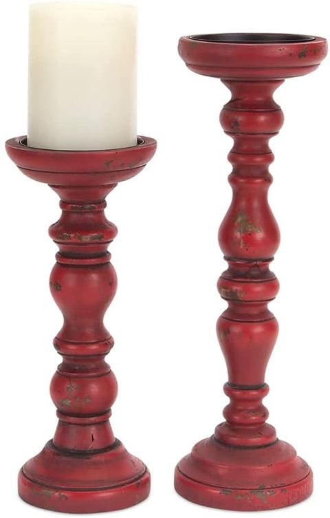 Oakestry Antique Candle Holders (Set of 2)