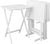 Oakestry 5pcs Solid Wood Set-White Tray Portable Folding Adjustable Decorative Table