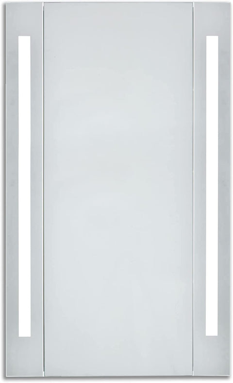 Elegant Lighting MRE8012 Elixir - 30&#34; 20W LED Rectangle Mirror Cabinet, Silver Powder Coating Finish