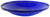 Oakestry Crackle Glass Hanging Birdbath, 14-in bowl, Cobalt Blue