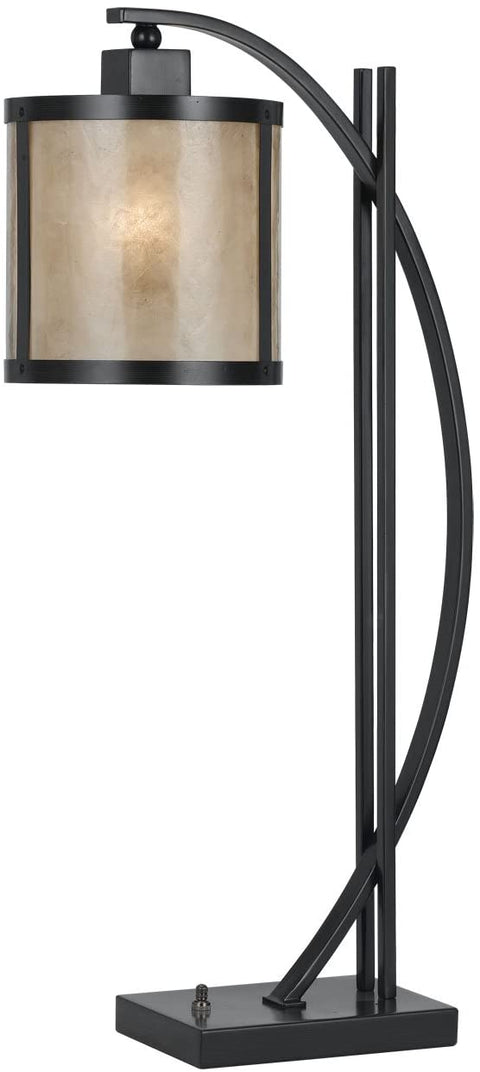 Oakestry BO-2320TB Table Lamp with Scavo Glass Shades, Iron Finish, See Image