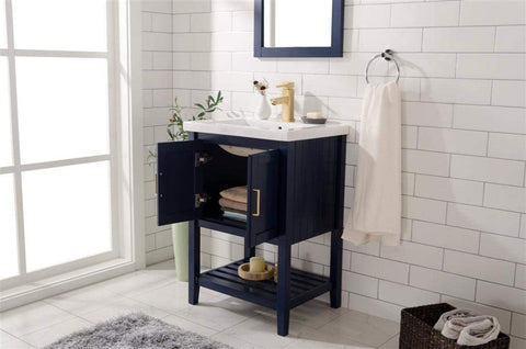 Oakestry 24-inch Kd Blue Sink Vanity