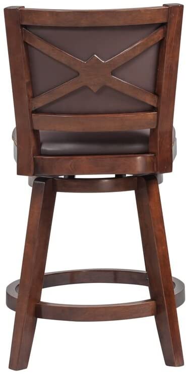 Oakestry Broadmoor Swivel Counter Stool, 40-Inch, Cappuccino