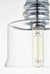 Oakestry Kenna 1 Light Chrome Pendant with Clear Glass