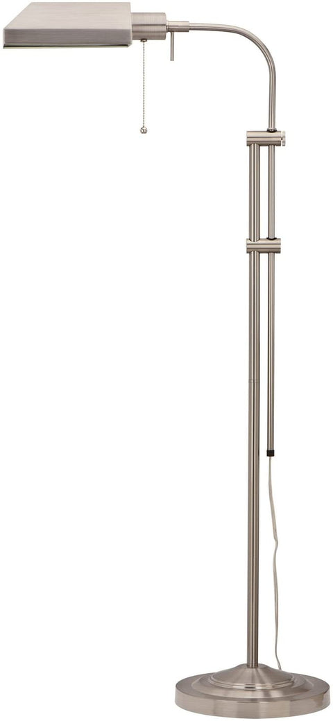 Oakestry BO-117FL-BS Floor Lamp with No Shades, Brushed Steel Finish, 5.8x23.3x12.6