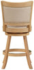 Oakestry Melrose Counter Stool, 24-Inch, 1-Pack, Driftwood Creme Wire-Brush and Ivory