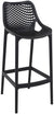 Oakestry Sky Air Square Bar Set with 2 Barstools Black