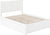 Oakestry Madison Platform Flat Panel Footboard and Turbo Charger with Urban Bed Drawers, Full, White