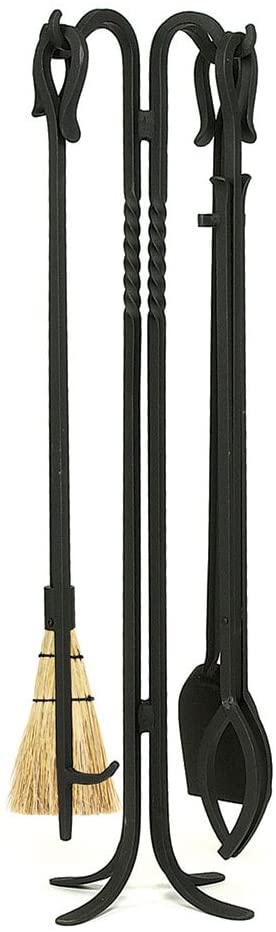 Oakestry Shepherd&#39;s Hook III, 38-in 5-Piece Fireplace Tool Set