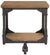 Oakestry End Table with Casters Rustic Brown