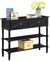 Oakestry Country Oxford 2-Drawer Console Table, Black
