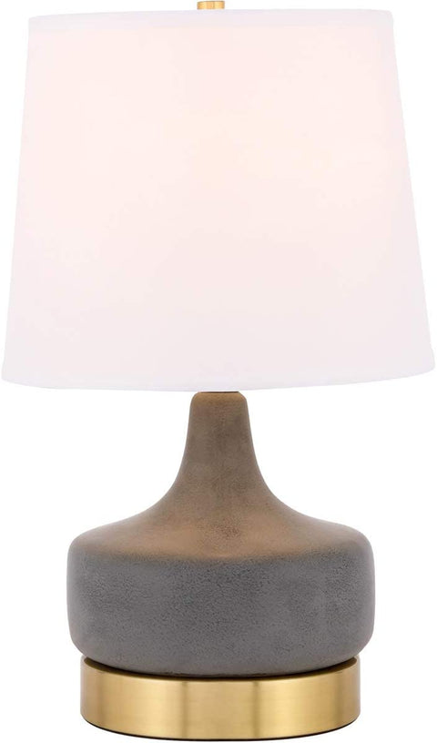 Elegant Decor Verve 1 Light Brass Table Lamp