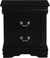 Oakestry Louis Philippe 23733 Nightstand, Black, One Size