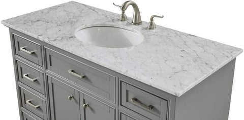 Elegant Decor 48 in. Single Bathroom Vanity Set in Light Grey