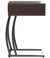Oakestry Industrial Accent Table with Storage Drawer and Outlet, Cappuccino