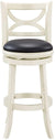 Oakestry Florence Bar Height Swivel Stool, 29-Inch, Distressed White