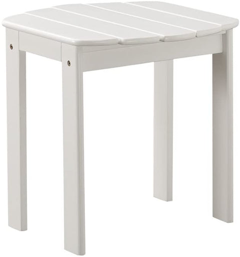 Oakestry Adirondack, White End Table, 18.5&#34;D x 18.11&#34;W x 18.11&#34;H