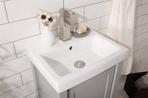 Oakestry 18-inch Gray Sink Vanity