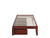 Oakestry Colorado Island Turbo Charger and Bed Drawers, Twin, Walnut