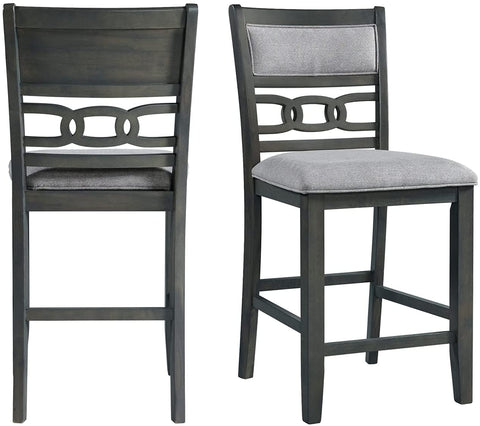 Oakestry Taylor Counter Height Side Chair Set in Gray